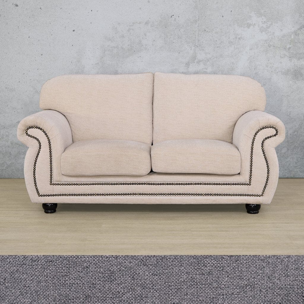 Isilo 2 Seater Fabric Sofa Fabric Sofa Leather Gallery Silver Charm