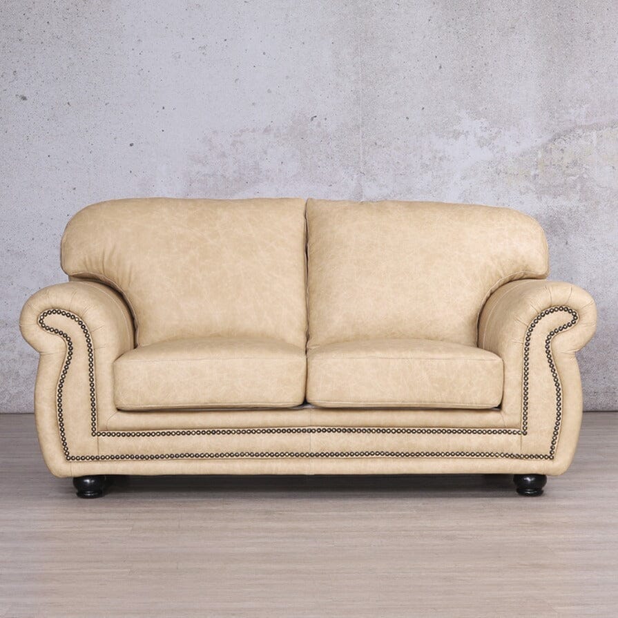 Isilo 2 Seater Leather Sofa Leather Sofa Leather Gallery Almond