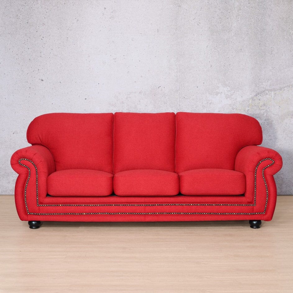 Isilo 3+2+1 Fabric Sofa Suite Lounge Suite Leather Gallery Kenya Red