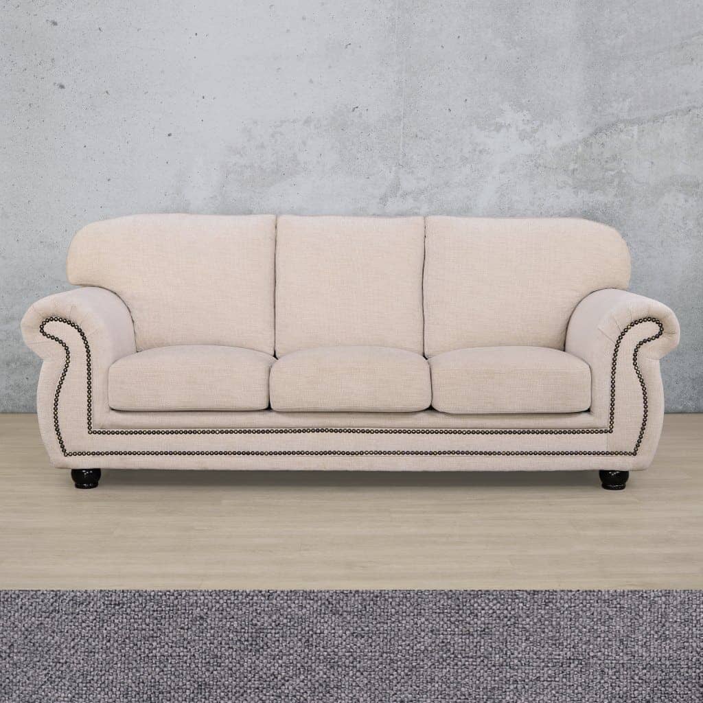 Isilo 3+2+1 Fabric Sofa Suite Lounge Suite Leather Gallery Silver Charm