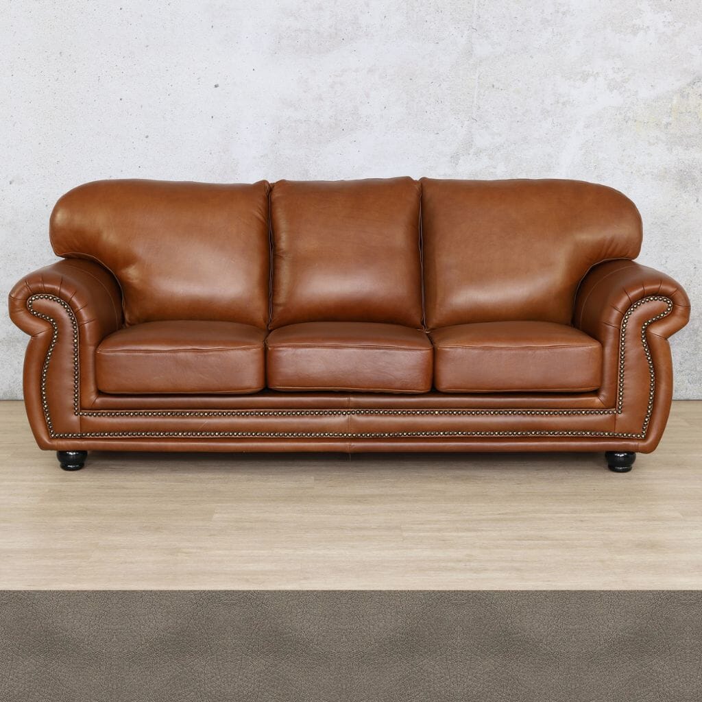 Isilo 3 + 2 + 1 Leather Sofa Suite - Flux Grey - Leather Sofa