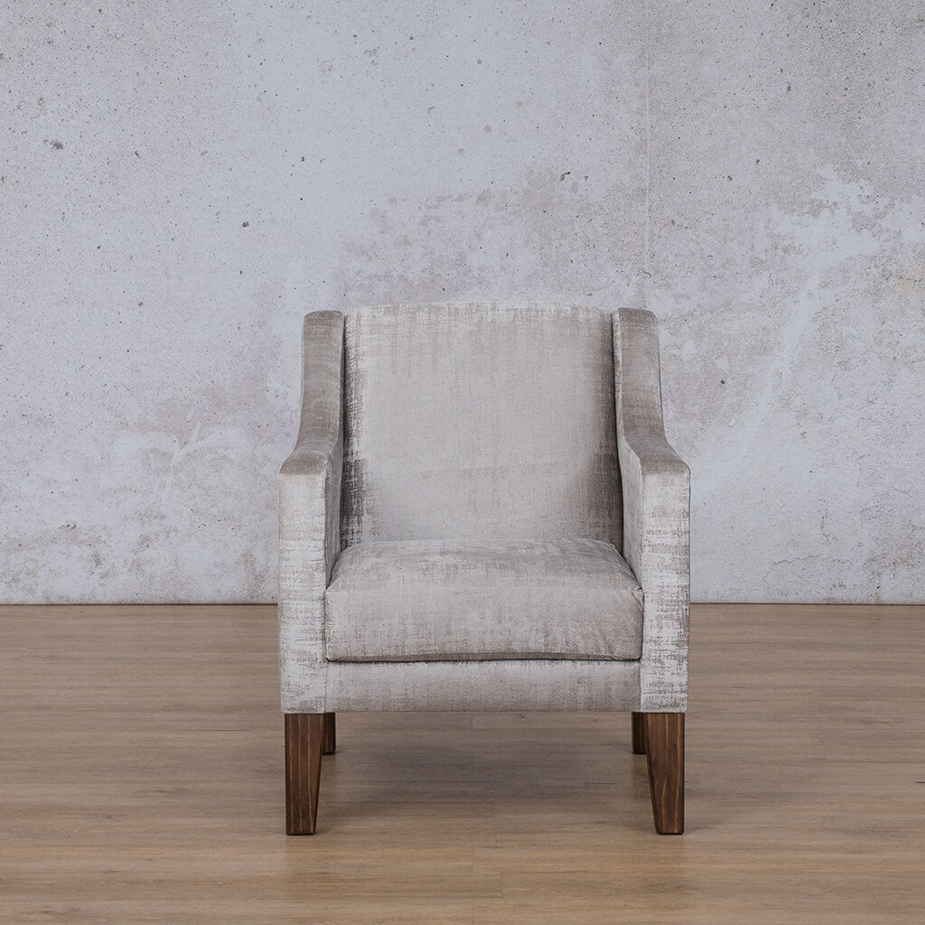 Julia Fabric Armchair - Hazey grey Fabric Armchair Leather Gallery