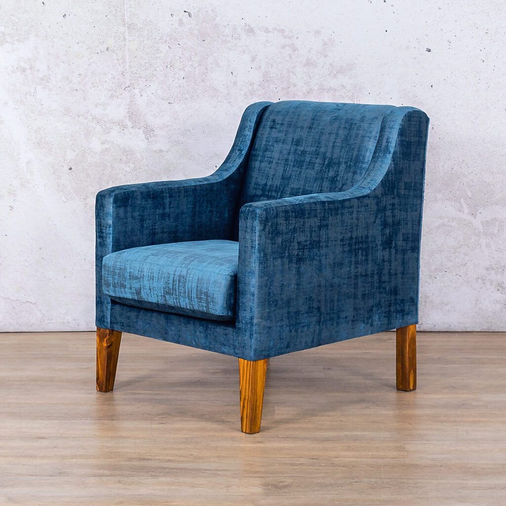 Julia Fabric Armchair - Hazey grey Fabric Armchair Leather Gallery Haze Storm