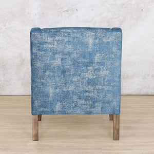 Julia Fabric Armchair - Nautical Blue Fabric Armchair Leather Gallery 