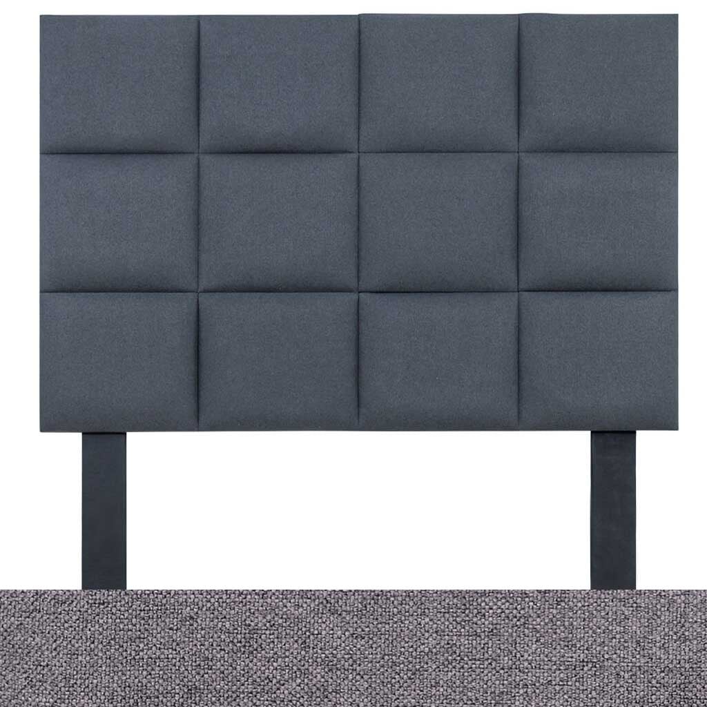 Silver Charm Fabric Sample of the Kellerman Fabric Headboard | Queen Bedroom Set Leather Gallery | Modern Headboards | Headboards For Sale | Bedroom Headboard | Queen Headboard | Headboards