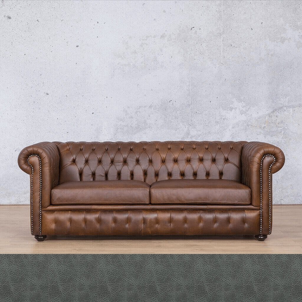 Kingston 3 Seater Leather Sofa Leather Sofa Leather Gallery Bedlam Blue Night