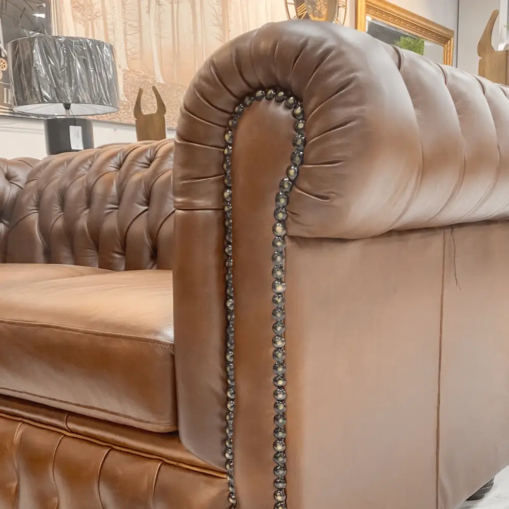 Kingston 3 Seater Leather Sofa - Warehouse Clearance - Leather Sofa