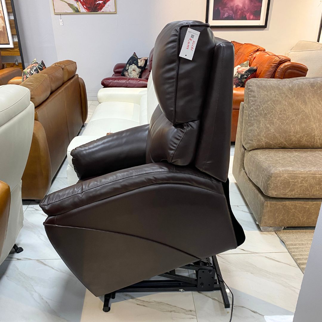 Kolbe Electric 1 Seater Leather Recliner Chair - Warehouse Clearance