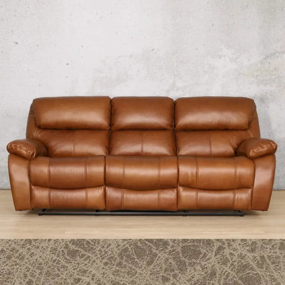 Kuta 3 + 2 + 1 Leather Recliner Home Theatre Suite - Bedlam Taupe - Leather Recliner