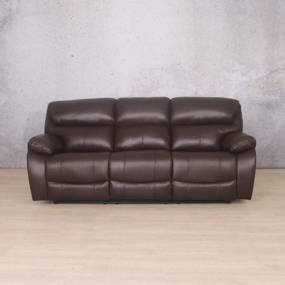 Kuta 3 + 2 + 1 Leather Recliner Home Theatre Suite - Country Ox Blood - Leather Recliner