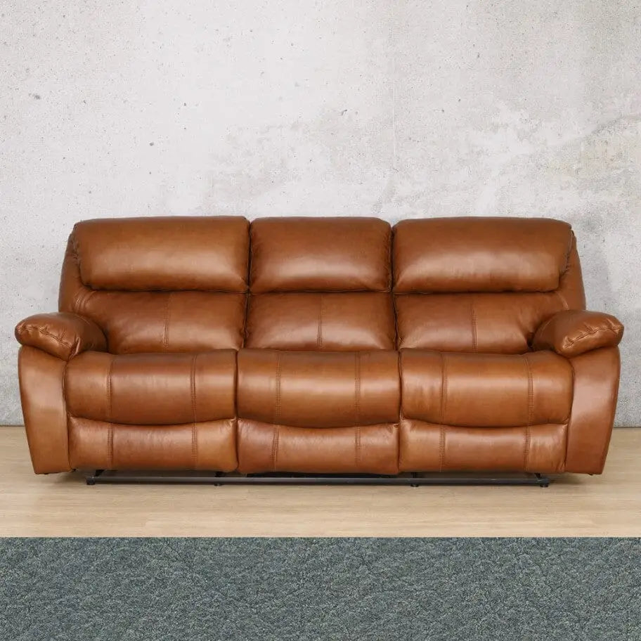 Kuta 3 + 2 + 1 Leather Recliner Home Theatre Suite - Flux Blue - Leather Recliner
