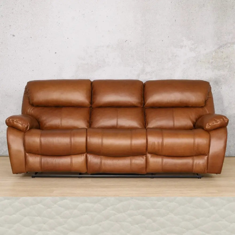 Kuta 3 + 2 + 1 Leather Recliner Home Theatre Suite - Urban White - Leather Recliner