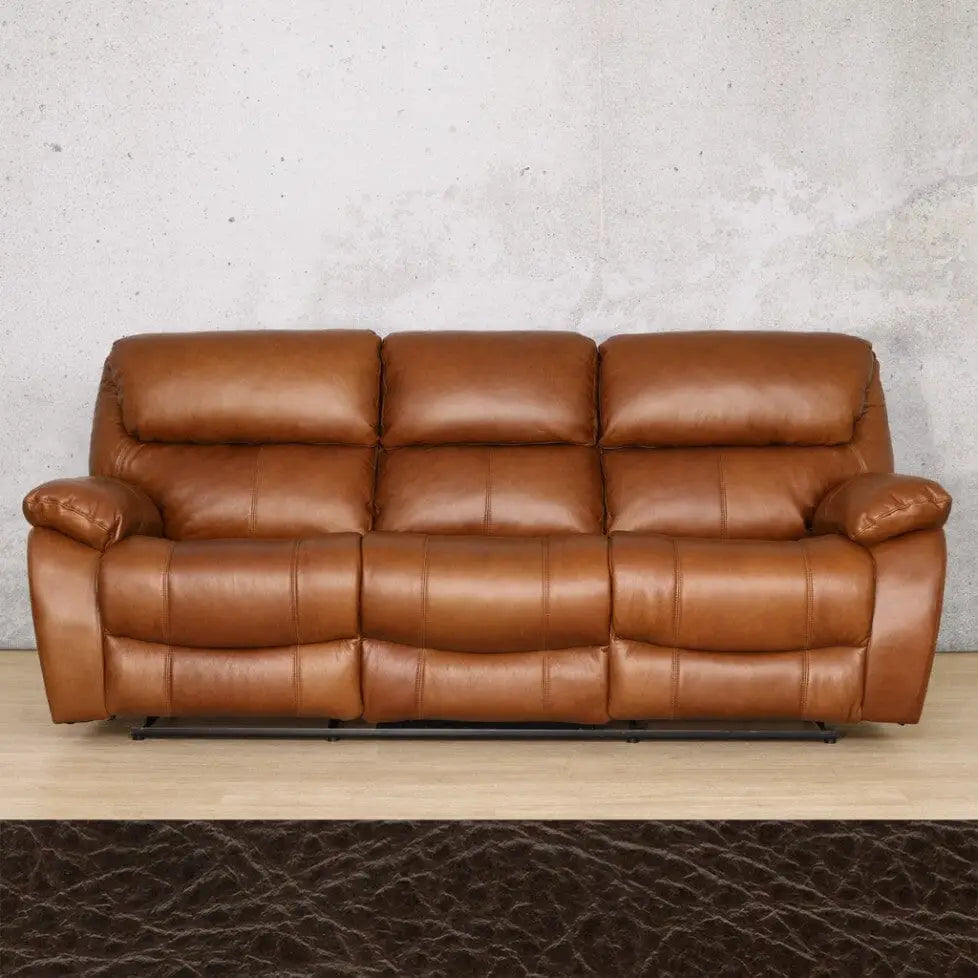 Kuta 3 + 2 + 1 Leather Recliner Suite - Rocker - Leather Recliner