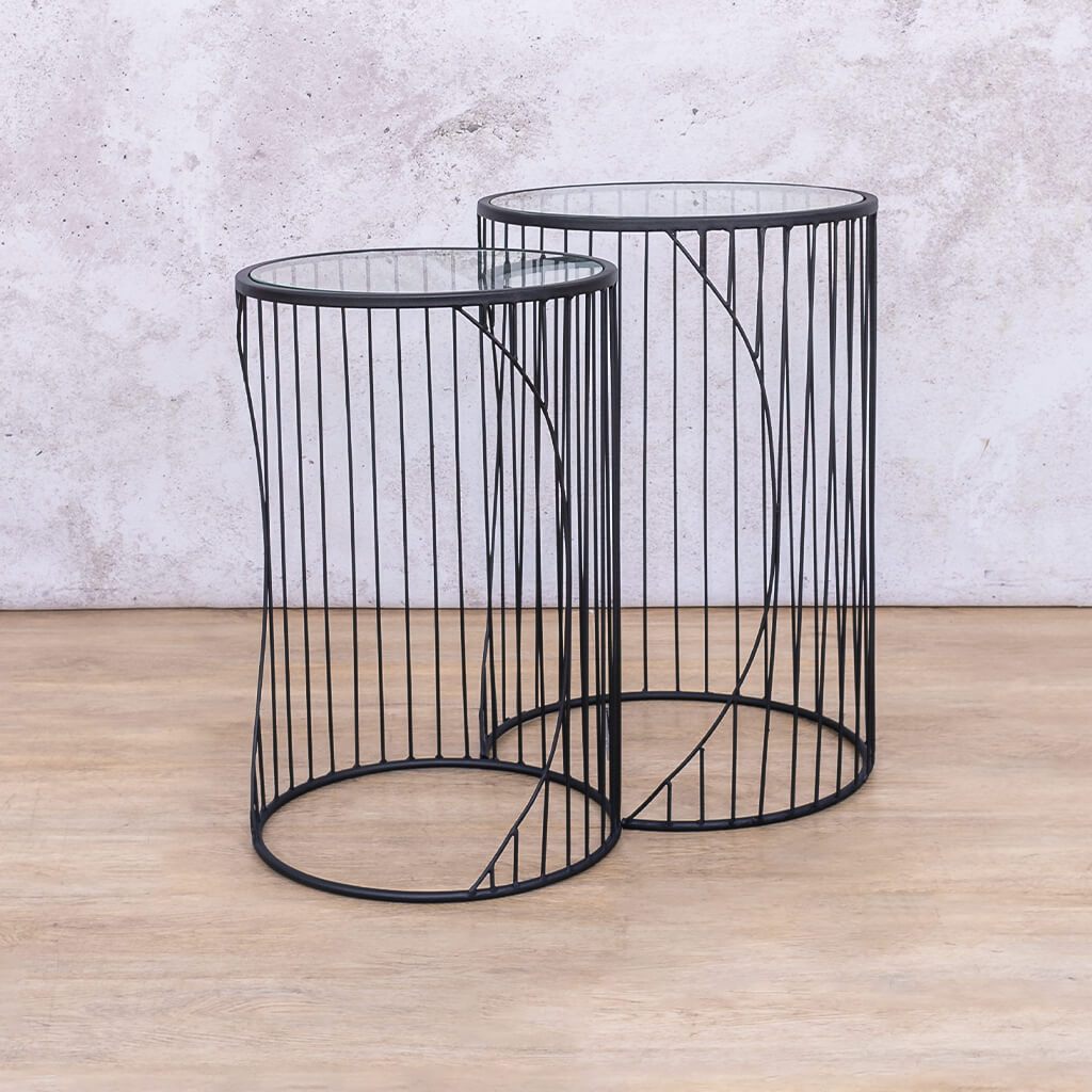 Lapu Occasional Side Table - Set Of 2 Coffee Table Leather Gallery