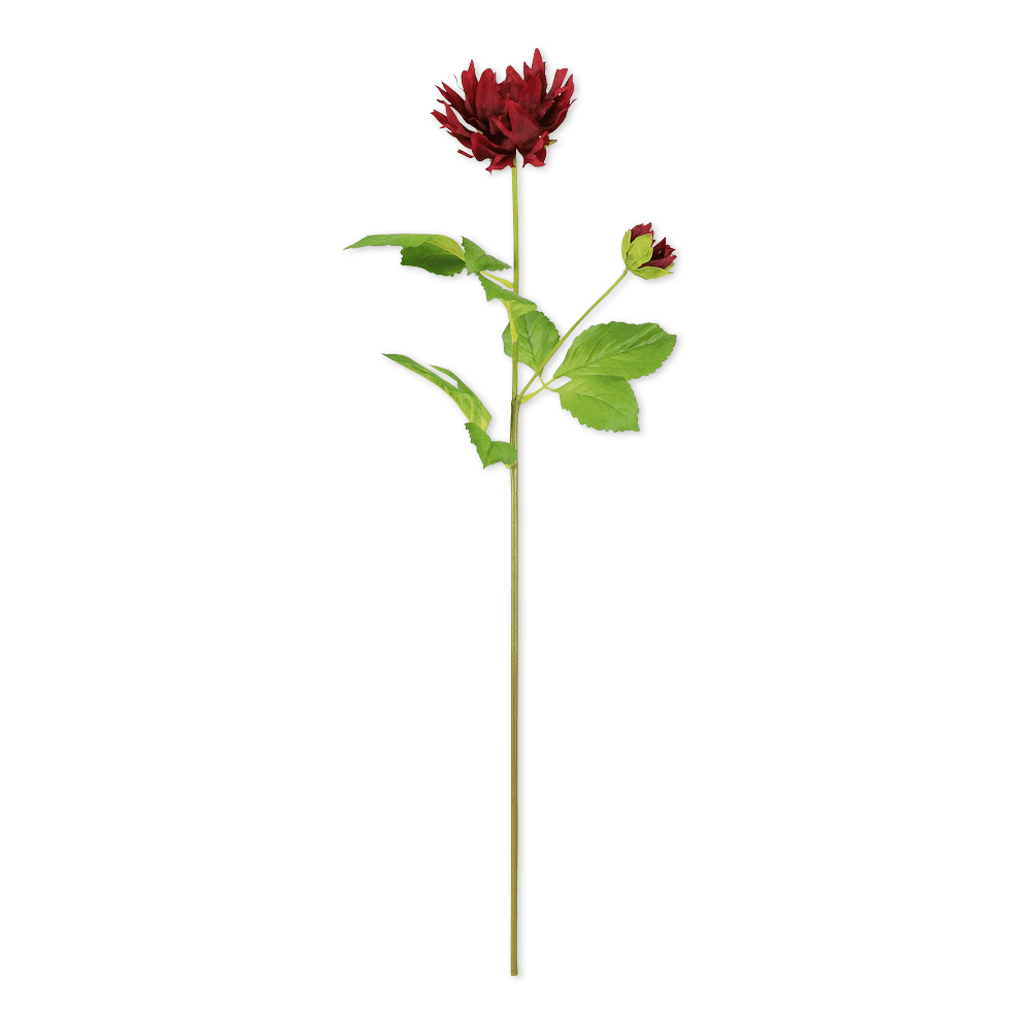 Leafy Blood Red Dahia Decor Leather Gallery