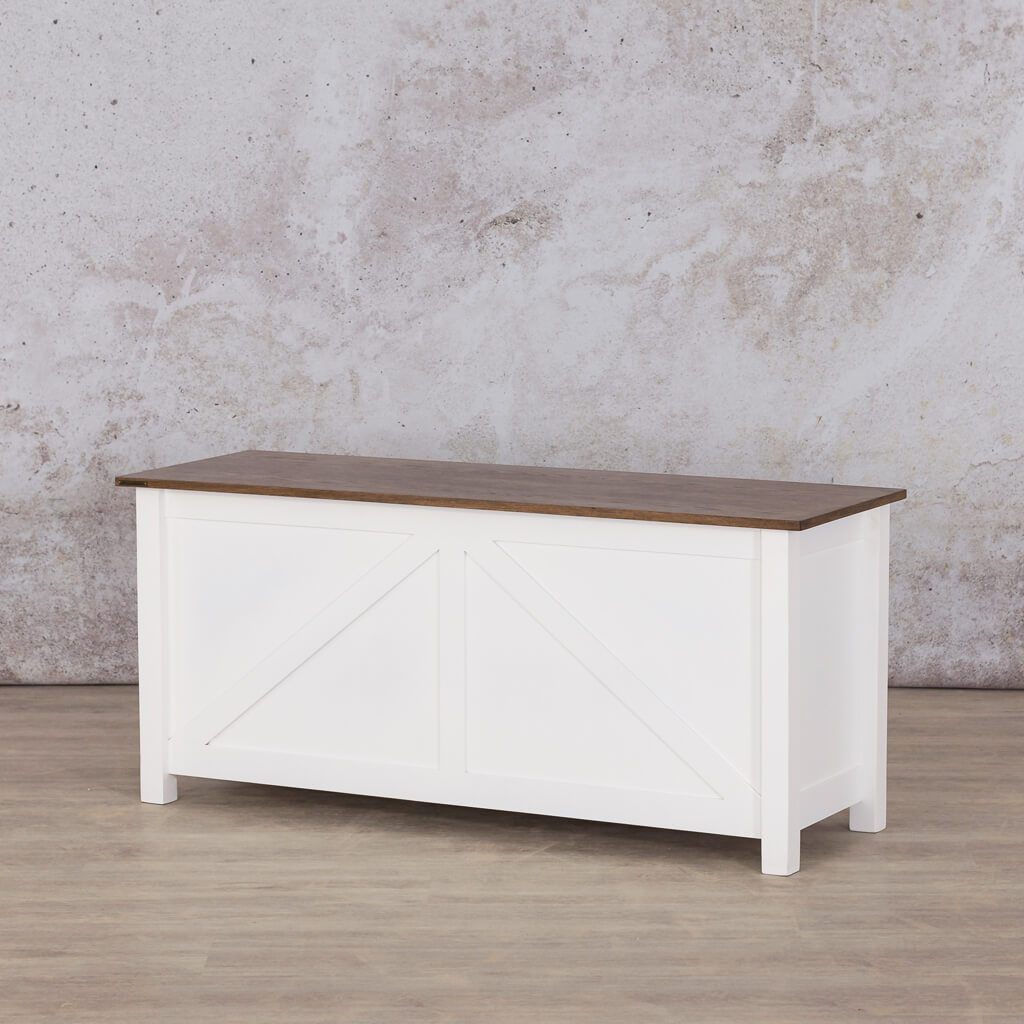 Louvre Kist | Blanket Storage Box | Bedroom Storage | Leather Gallery Antique Dark Oak