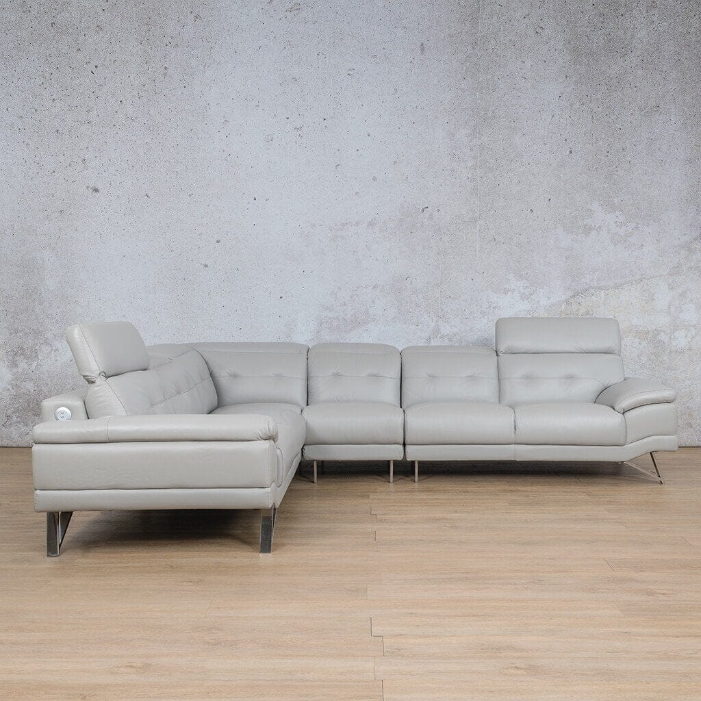 Manila Leather Sectional Leather Sectional Leather Gallery Grey