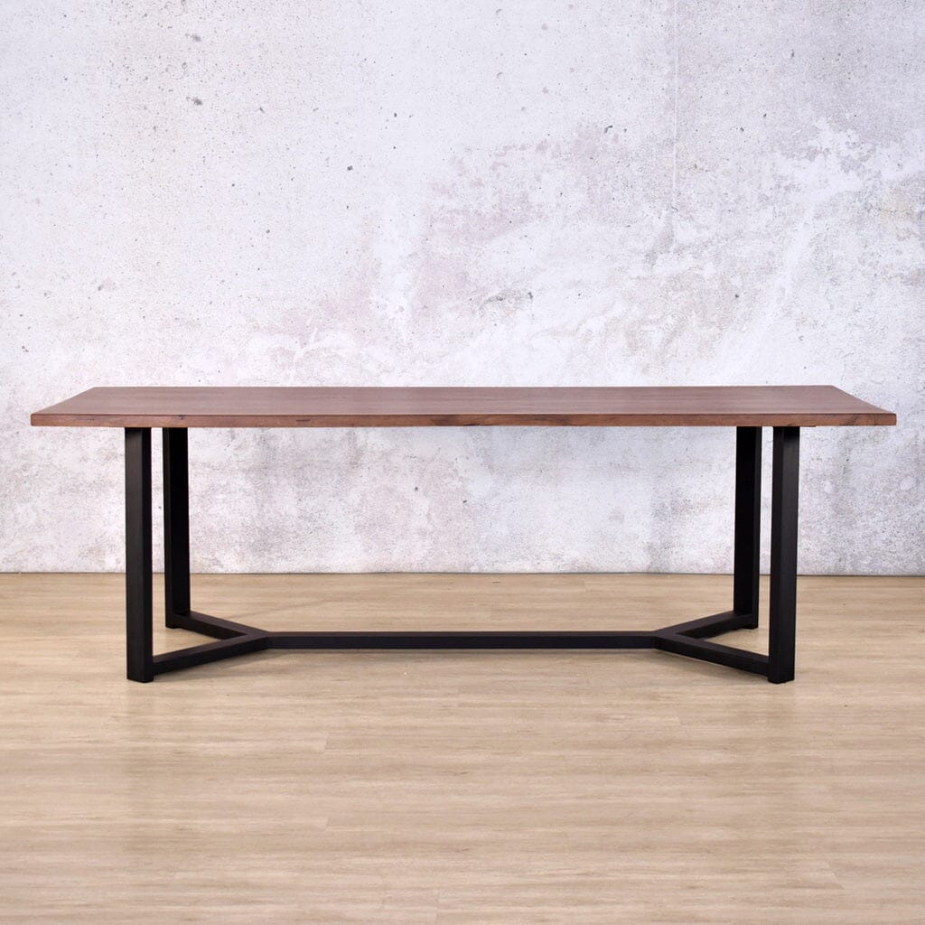 McKinely Dining Table 2400 - Antique Dark Oak Dining Table Leather Gallery Antique-Dark-Oak Dining Table: 2400 x 900 x 750