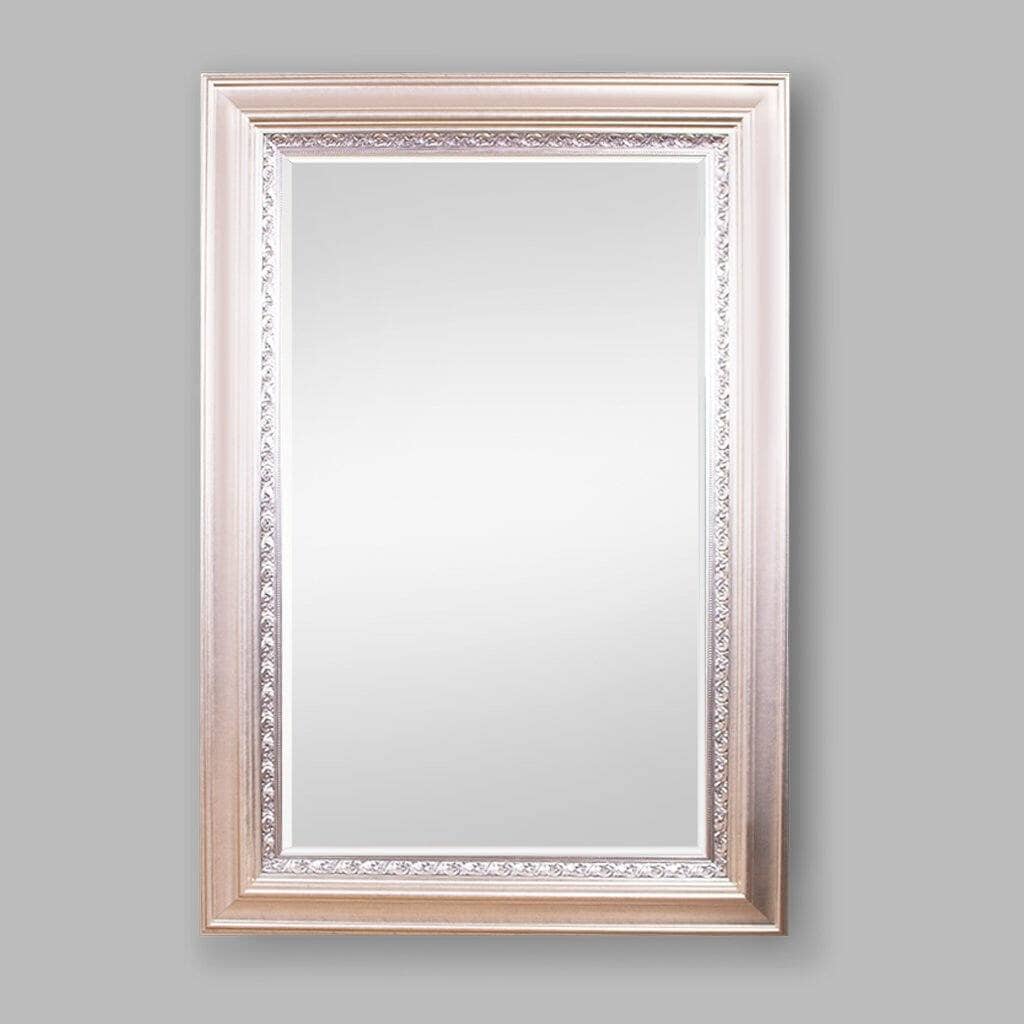 Monarch Beveled Silver Wall Mirror - 1251 x 1860MM Mirror Leather Gallery