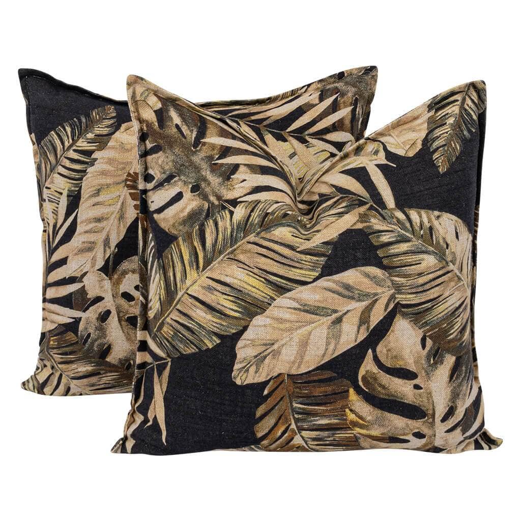 Monster Leaves Earth Cushion Cushion Leather Gallery