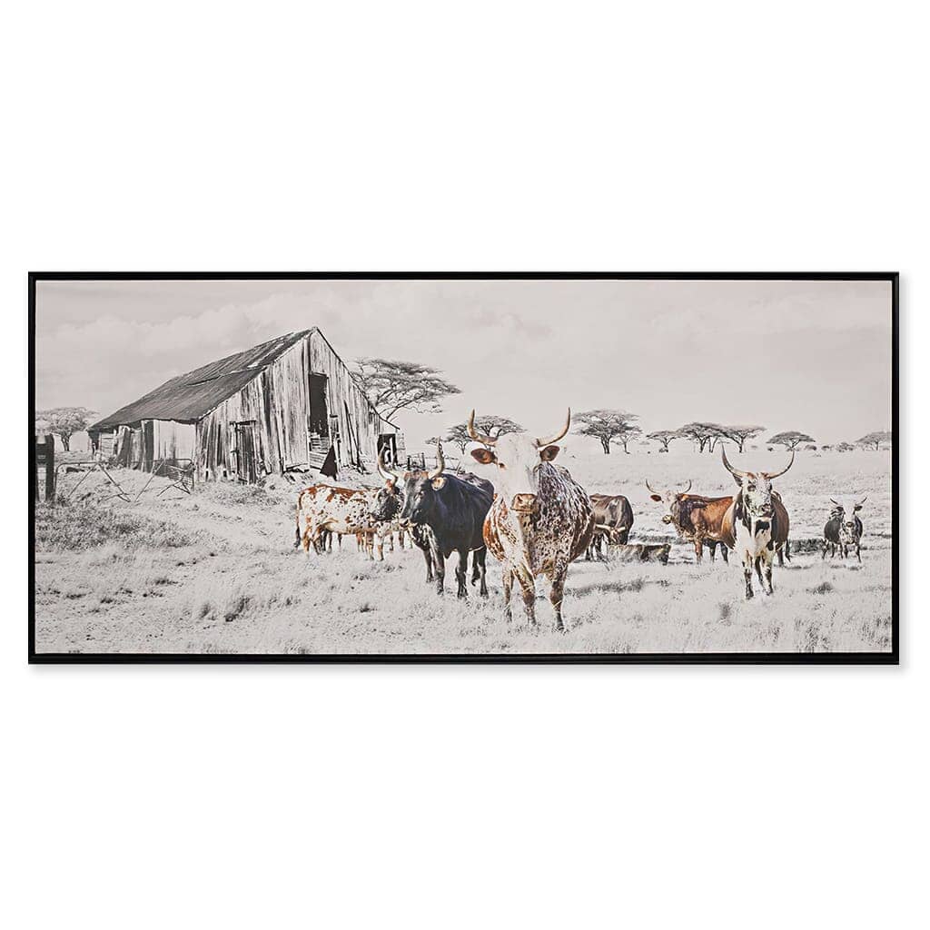 Nguni Fields - 2030 x 1030 Painting Leather Gallery