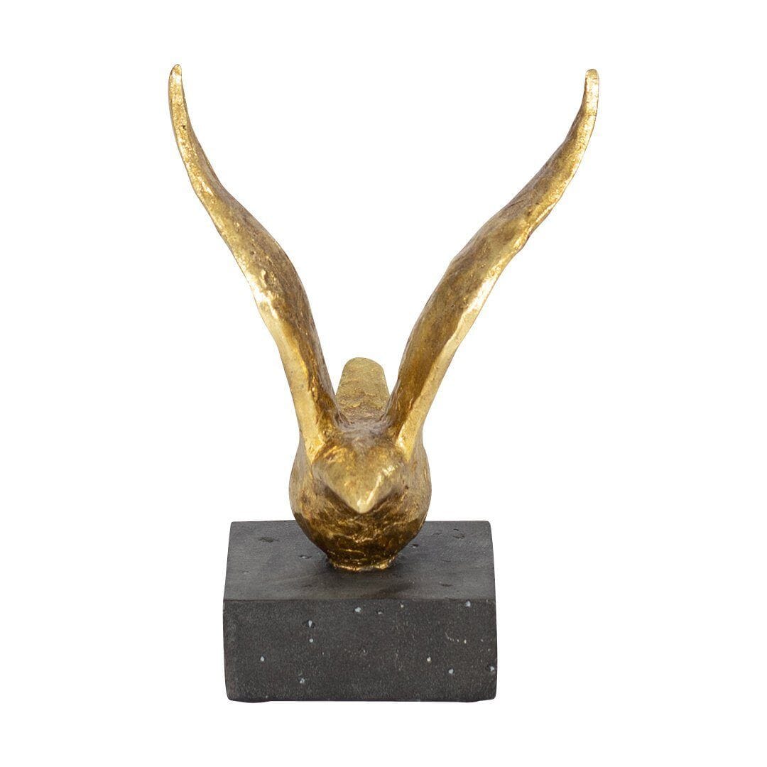 Peace Dove Ornament II Ornament Leather Gallery Black 19 x 18 x 37cm