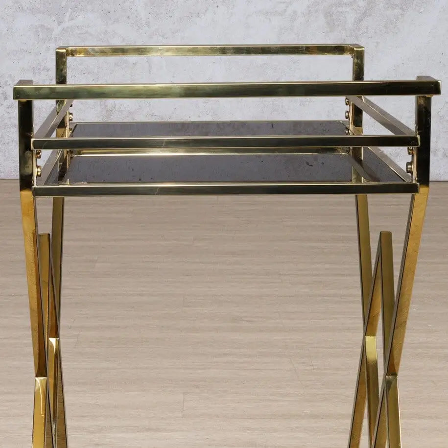 Prestige Bar Trolley - Gold - Drinks Trolley