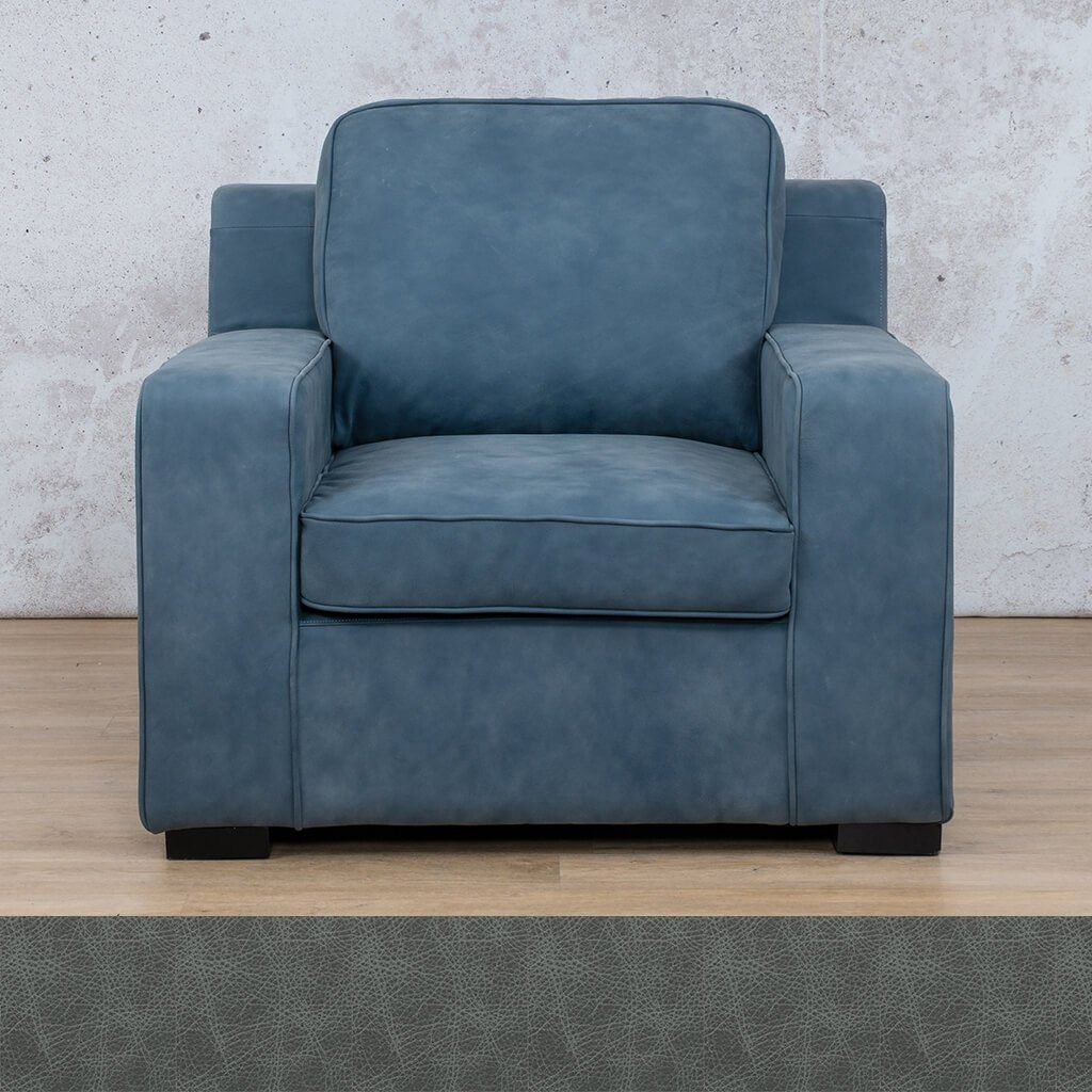 Arizona 1 Seater Leather Sofa Leather Sofa Leather Gallery Bedlam Blue Night