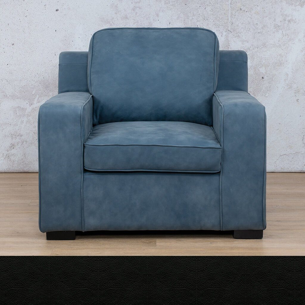 Arizona 1 Seater Leather Sofa Leather Sofa Leather Gallery Czar Black