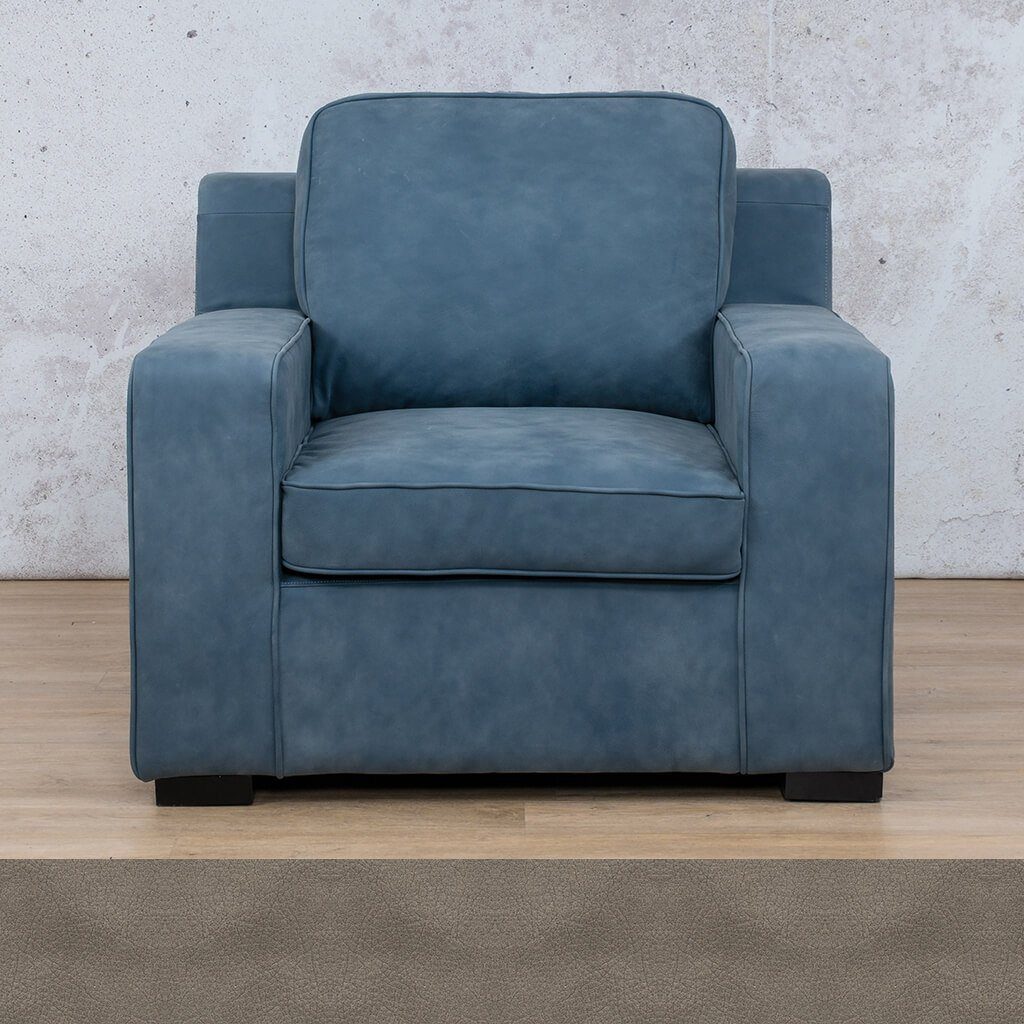 Arizona 1 Seater Leather Sofa Leather Sofa Leather Gallery Flux Grey