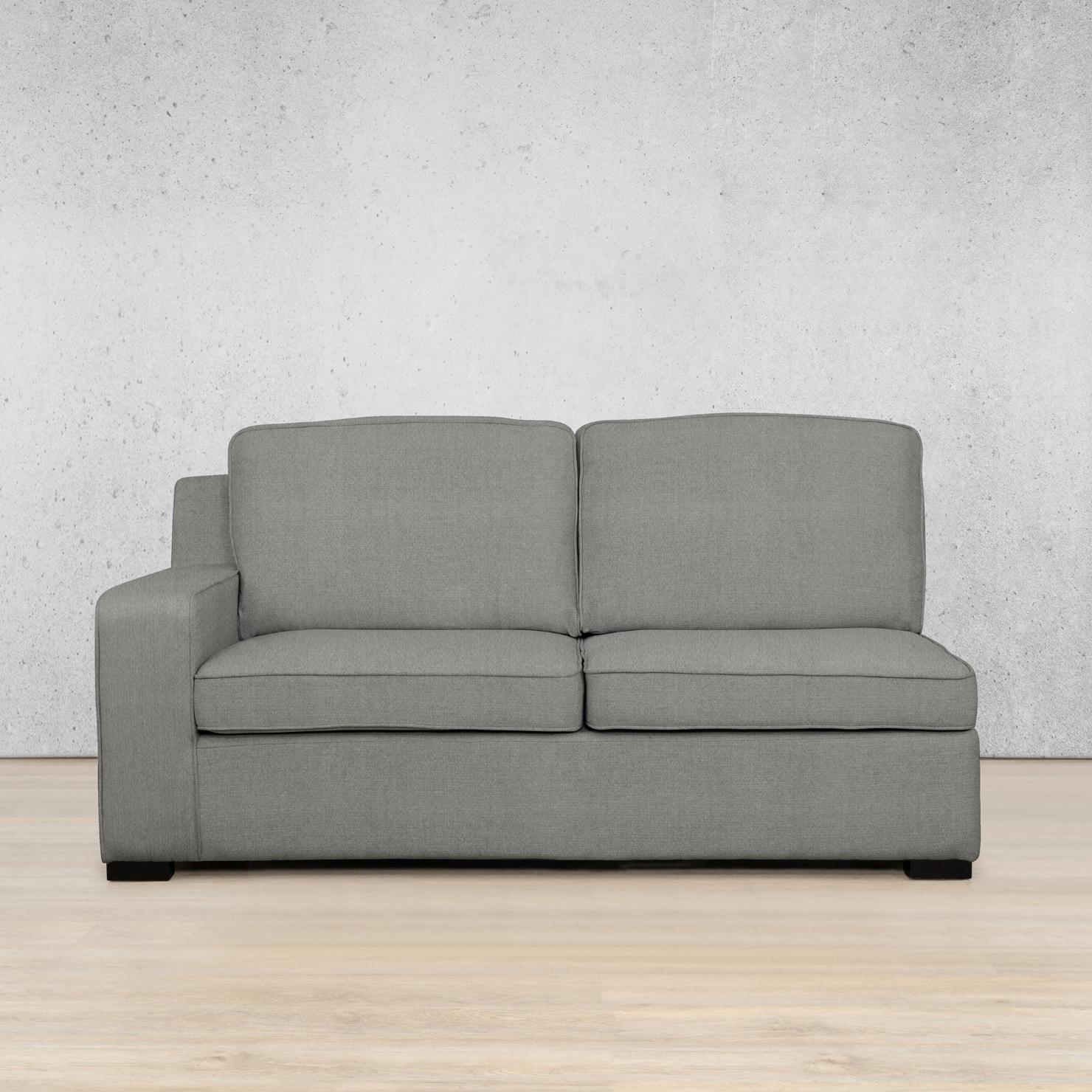 Rome Fabric 2 Seater LHF Fabric Sofa Leather Gallery | Kenya Grey