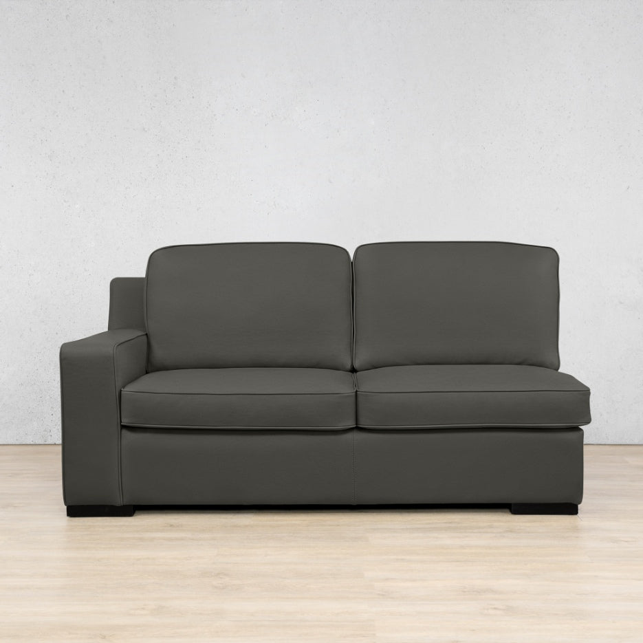 Rome Leather 2 Seater LHF Leather Sofa Leather Gallery Czar Anthracite