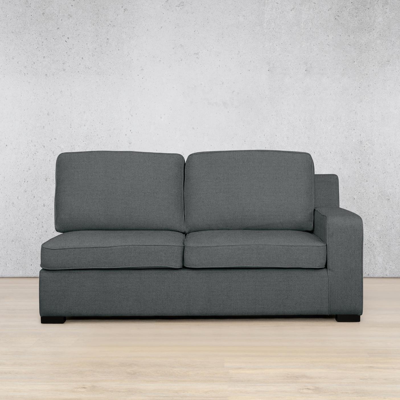 Rome Fabric - 2 Seater Left Arm Leather Gallery | Silver Charm