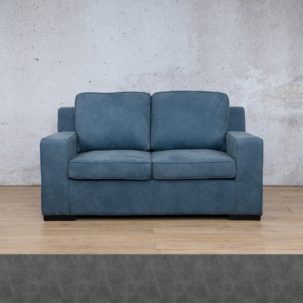 Rome 2 Seater Leather Sofa Leather Sofa Leather Gallery Bedlam Blue Night