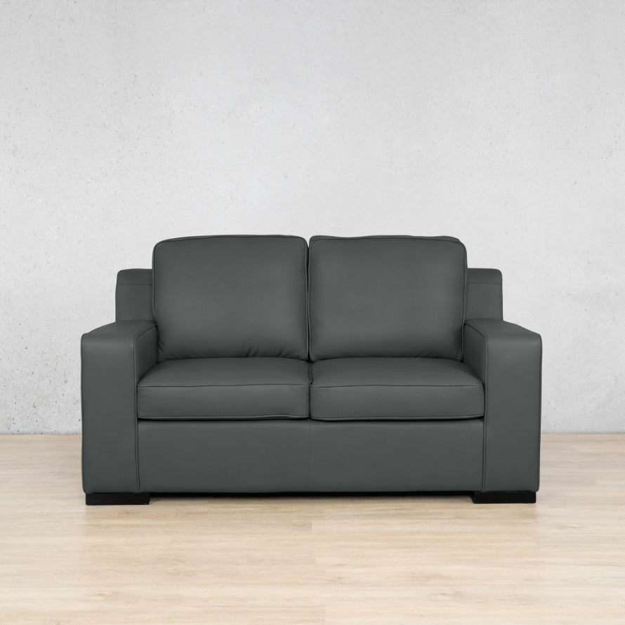 Rome 2 Seater Leather Sofa Leather Sofa Leather Gallery Flux Grey