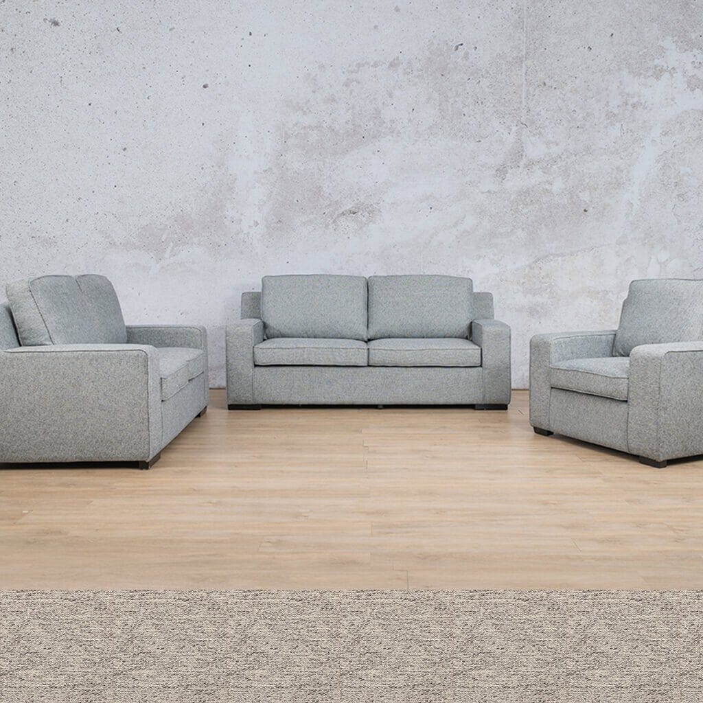 Rome 3+2+1 Fabric Sofa Suite Fabric Sofa Leather Gallery Pebble