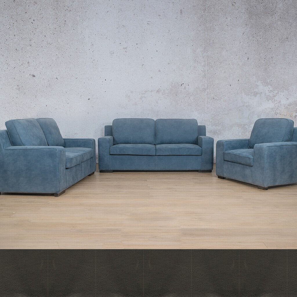 Rome 3+2+1 Leather Sofa Suite Leather Sectional Leather Gallery Czar Anthracite