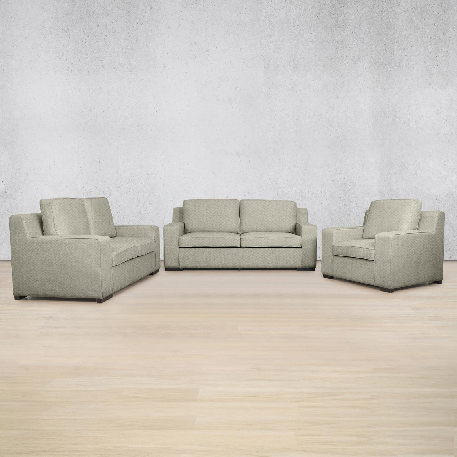 Rome 3 + 2 + 1 Fabric Sofa Suite - Kenya Beige | Fabric Couches, sofas and couches, fabric lounge suite
