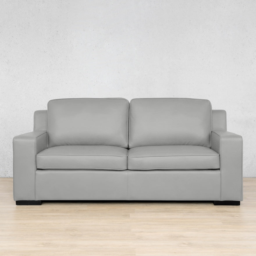 Rome 3 Seater | Leather Couches | Leather Gallery - Manatee Grey