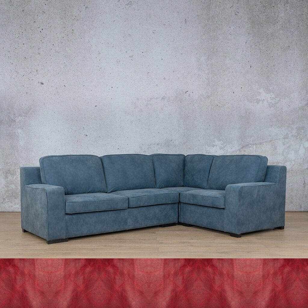 Rome 4 Seater L-Shape Sofa - RHF Leather Sofa Leather Gallery