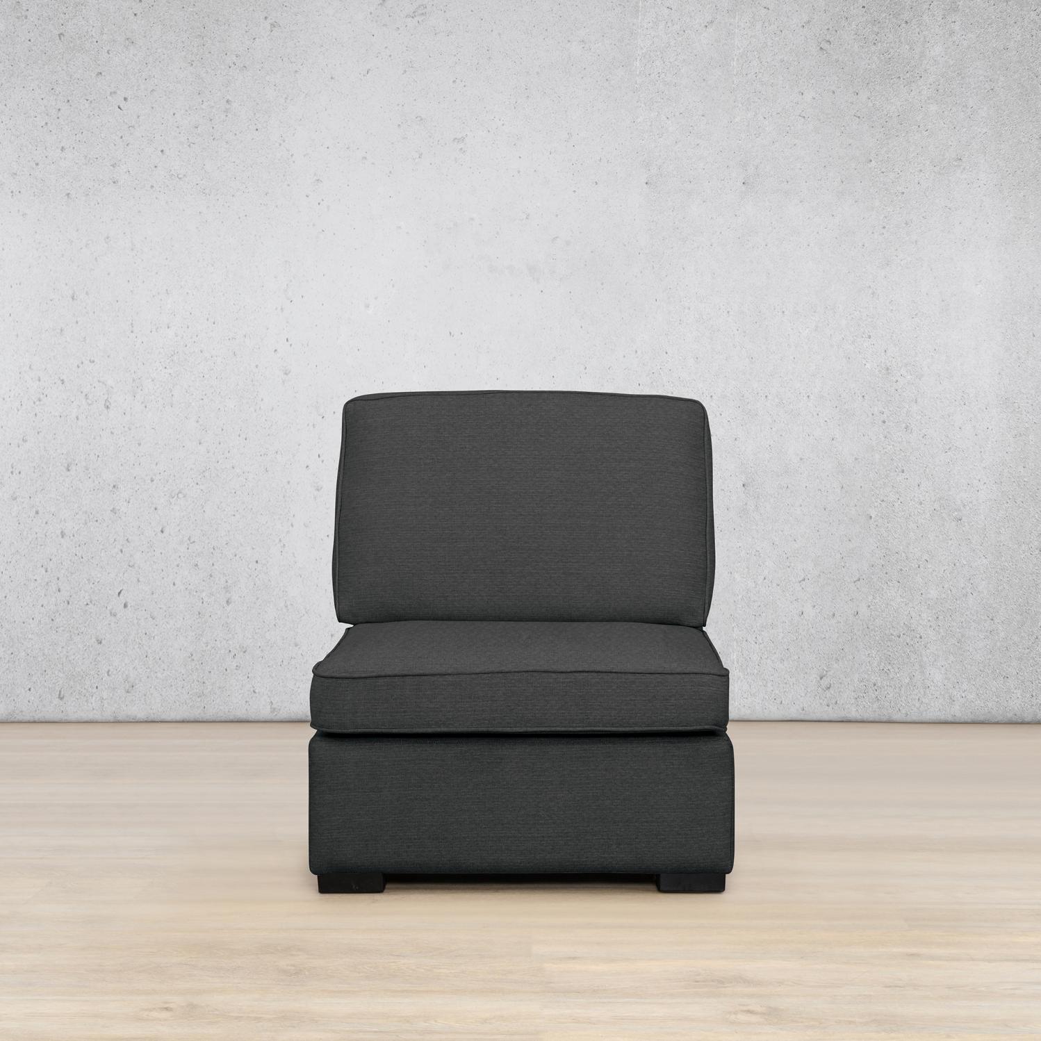 Rome Fabric Armless Chair Fabric Sofa Leather Gallery Kenya Charcoal