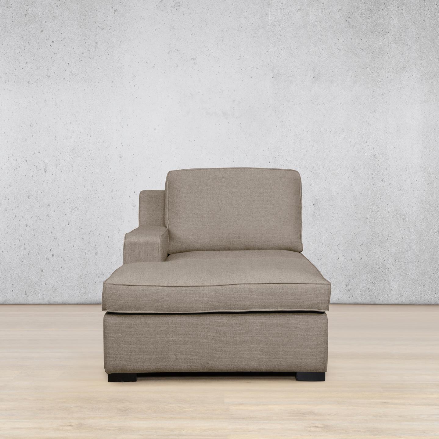 Rome Fabric Chaise Right Arm Fabric Sofa Leather Gallery Ivory Sand