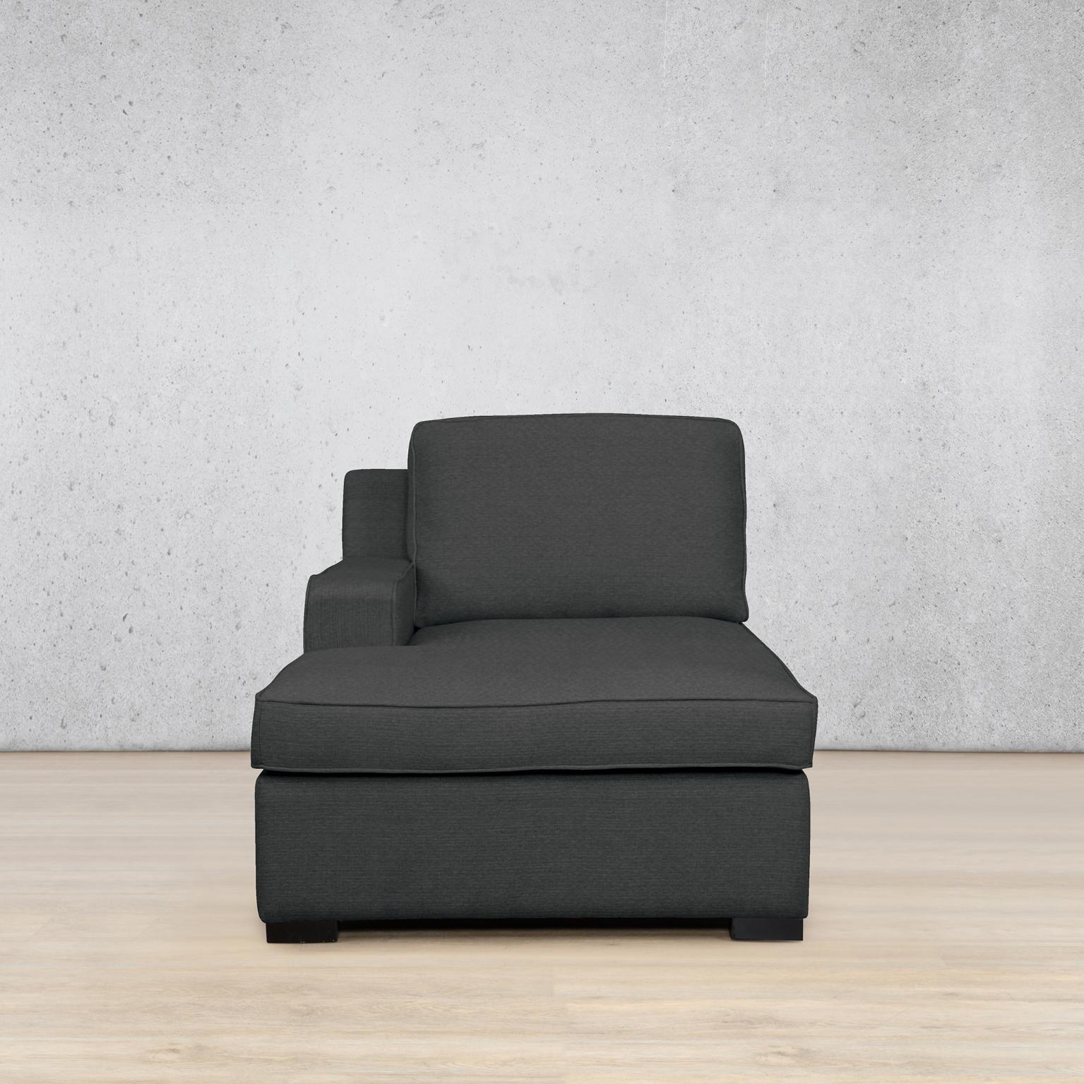 Rome Fabric Chaise Right Arm Fabric Sofa Leather Gallery Kenya Charcoal