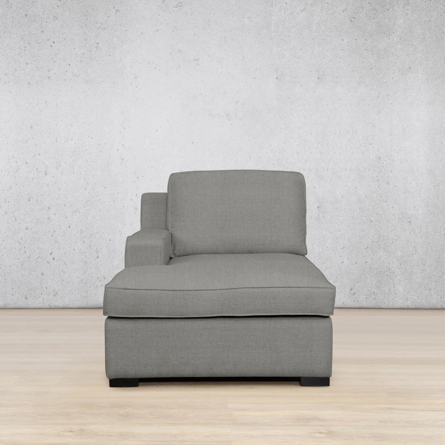 Rome Fabric Chaise Right Arm Fabric Sofa Leather Gallery Kenya Grey