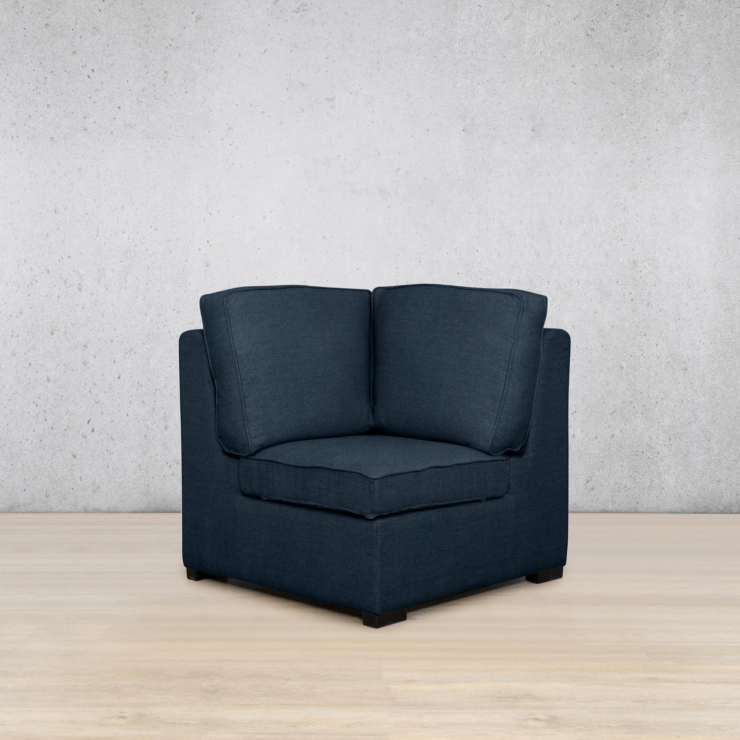 Rome Fabric Corner Fabric Sofa Leather Gallery | Kenya Navy Blue