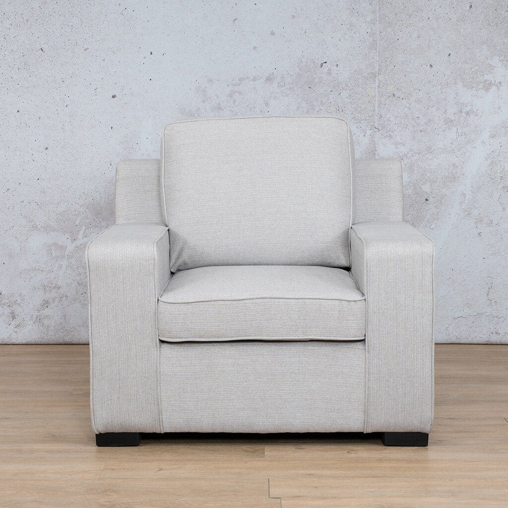 Rome Fabric 1 Seater Sofa Oyster | Sofas and couches, single couch, modern couch