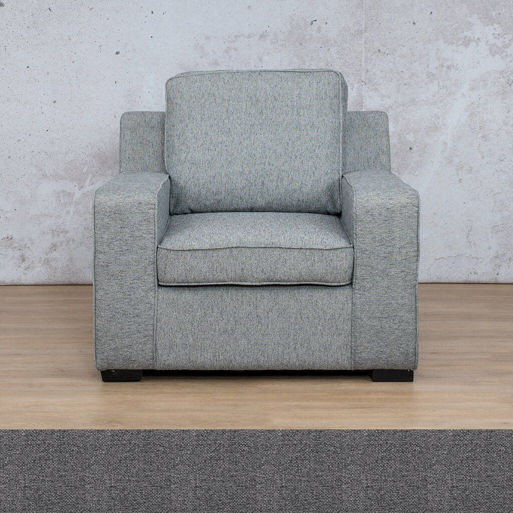 Arizona Fabric 1 Seater Sofa Fabric Sofa Leather Gallery Silver Charm