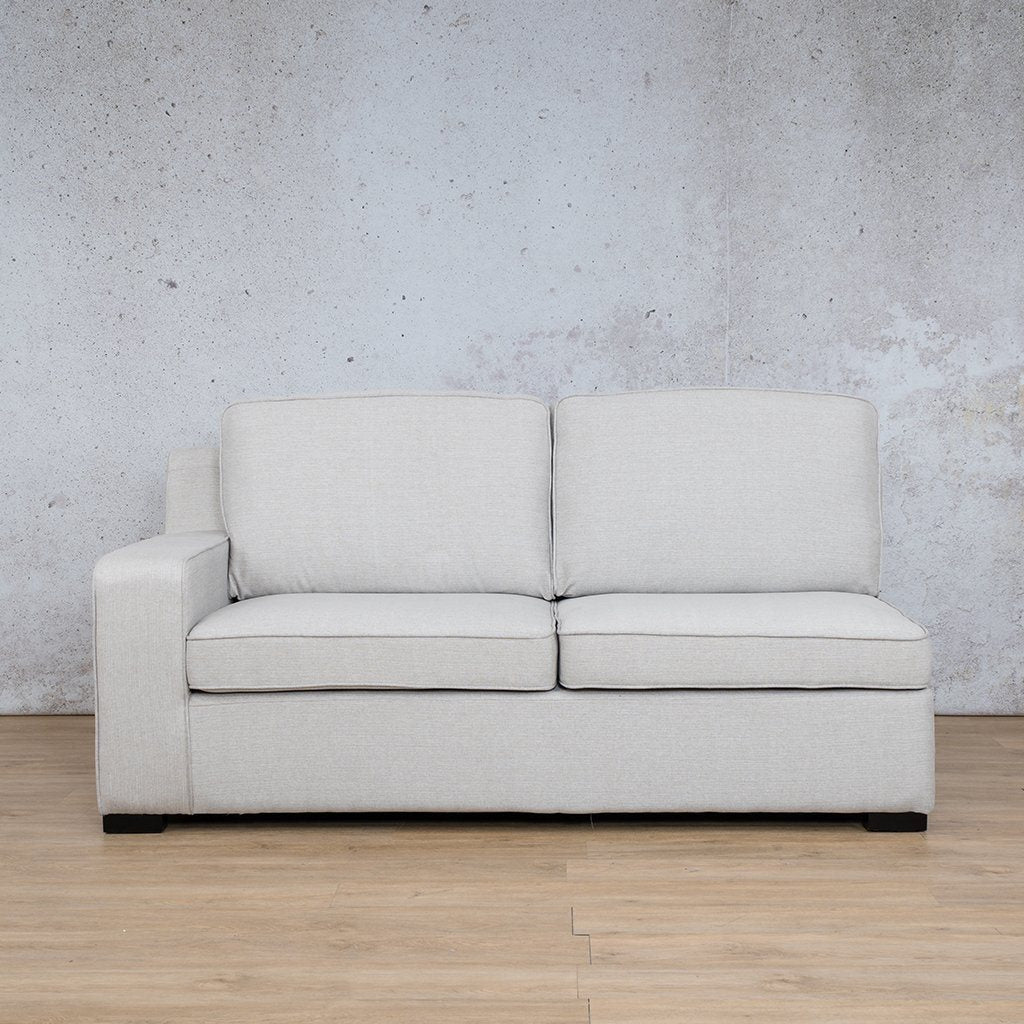 Rome Fabric - 2 Seater Right Arm Fabric Sofa Leather Gallery Oyster