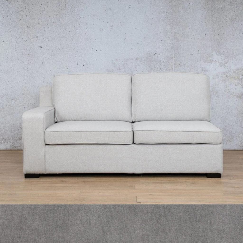 Rome Fabric 2 Seater LHF Fabric Sofa Leather Gallery Space Grey