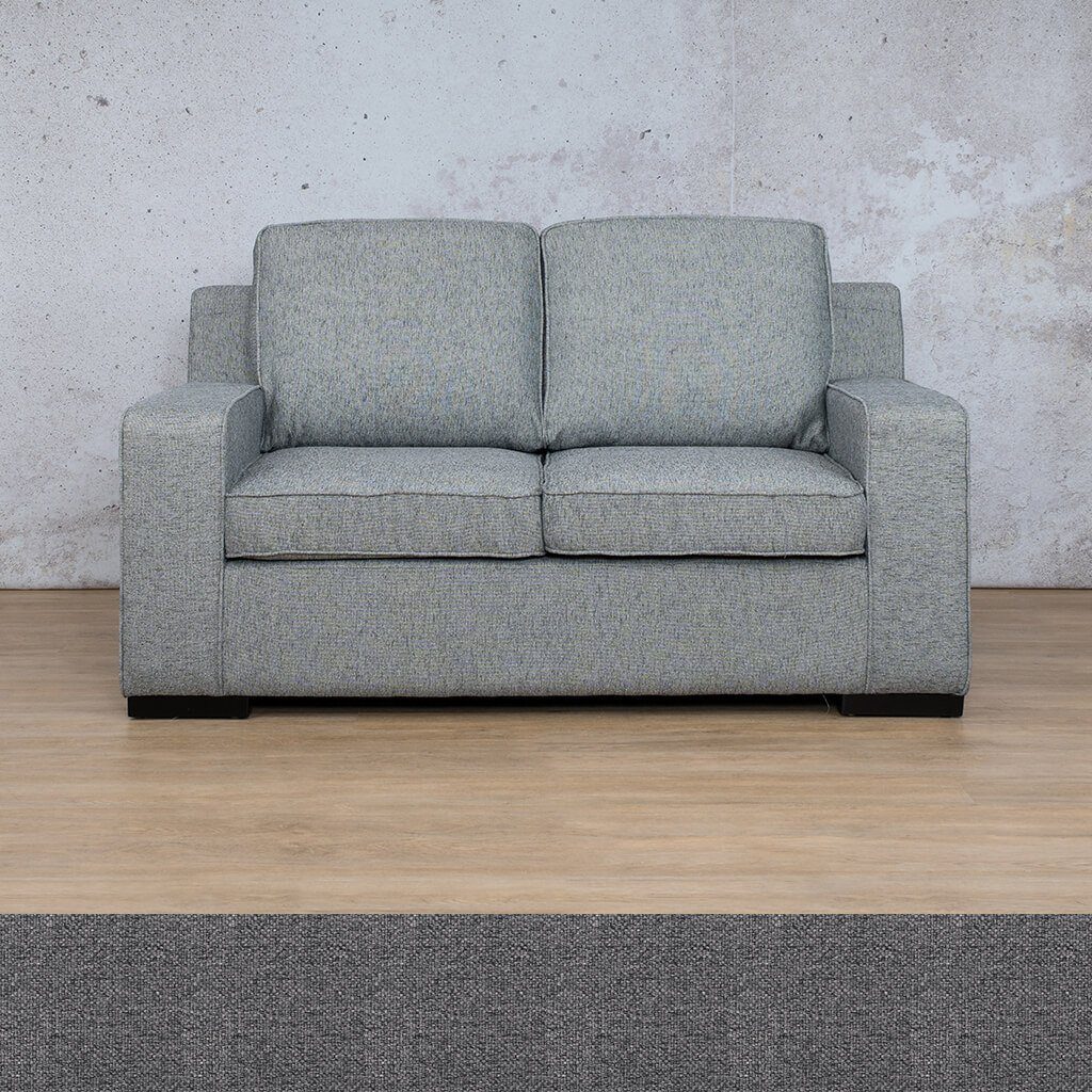 Arizona Fabric 2 Seater Sofa Fabric Sofa Leather Gallery Silver Charm